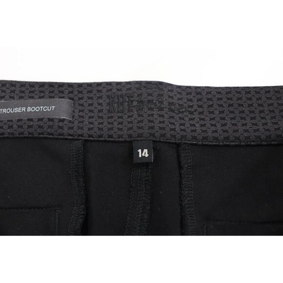 Kut From the Kloth Womens Bootcut Trouser Pants 14 Black Black Gray - Picture 9 of 12